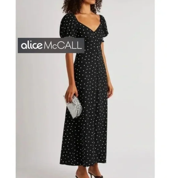 NEW Alice McCall polka dot dream midi dress, 0, N - Picture 1 of 5